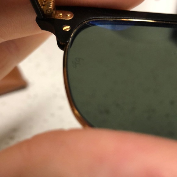 Ray Ban Club Master Polarized Black Sunglasses - Picture 5 of 7